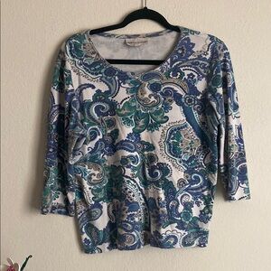 Paisley Print Women's Top